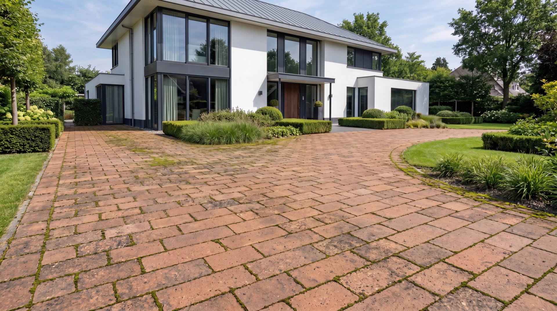 Doffe bestrating zonder beschermende coating
