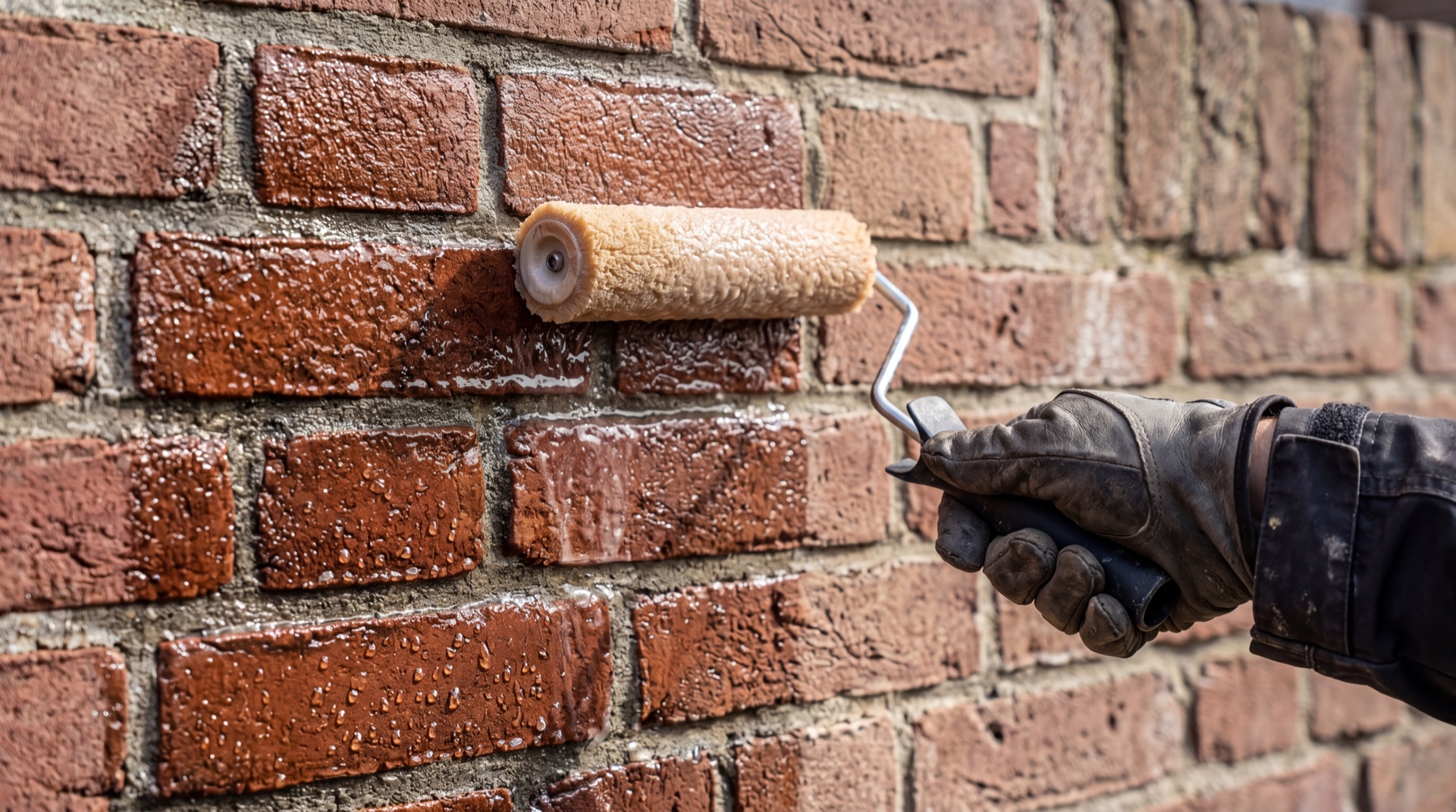 Aanbrengen van beschermende coating op gereinigde bestrating